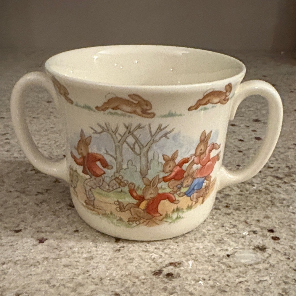 Royal Doulton Cream Children's Mug with Bunny Design